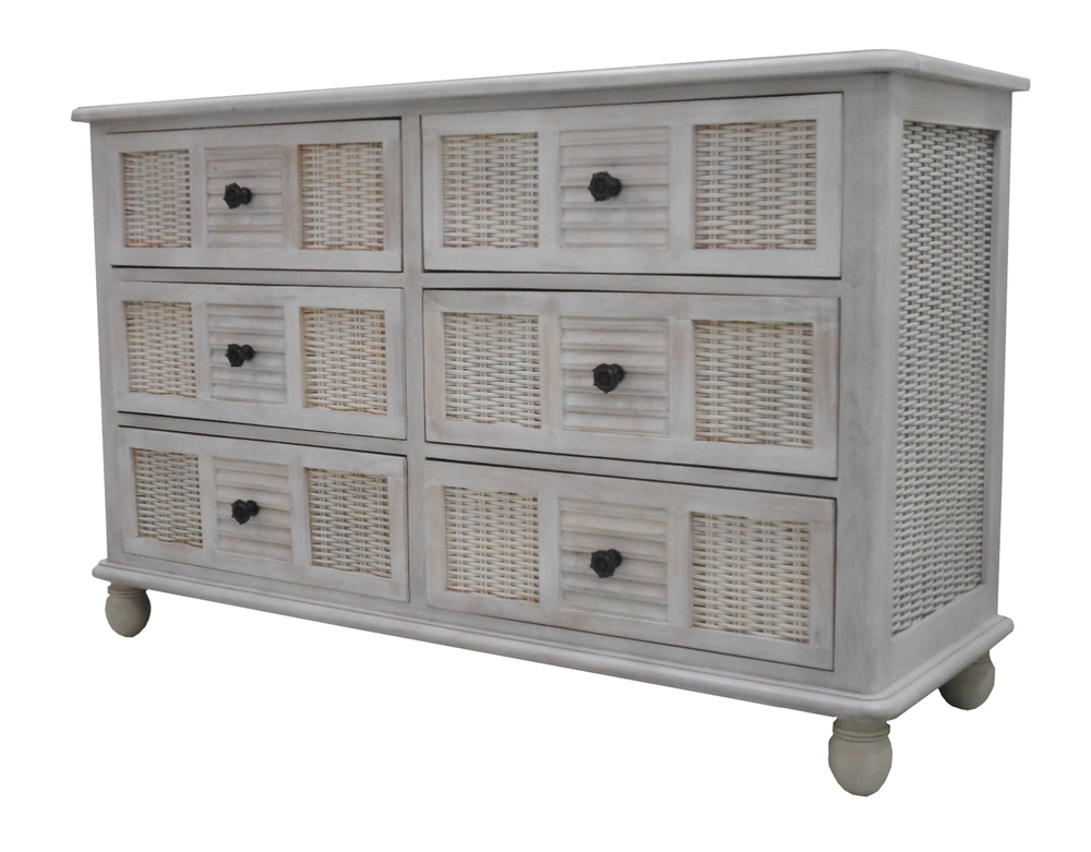 Bay Breeze Six Drawer Dresser by Pelican Reef Furnitureland South