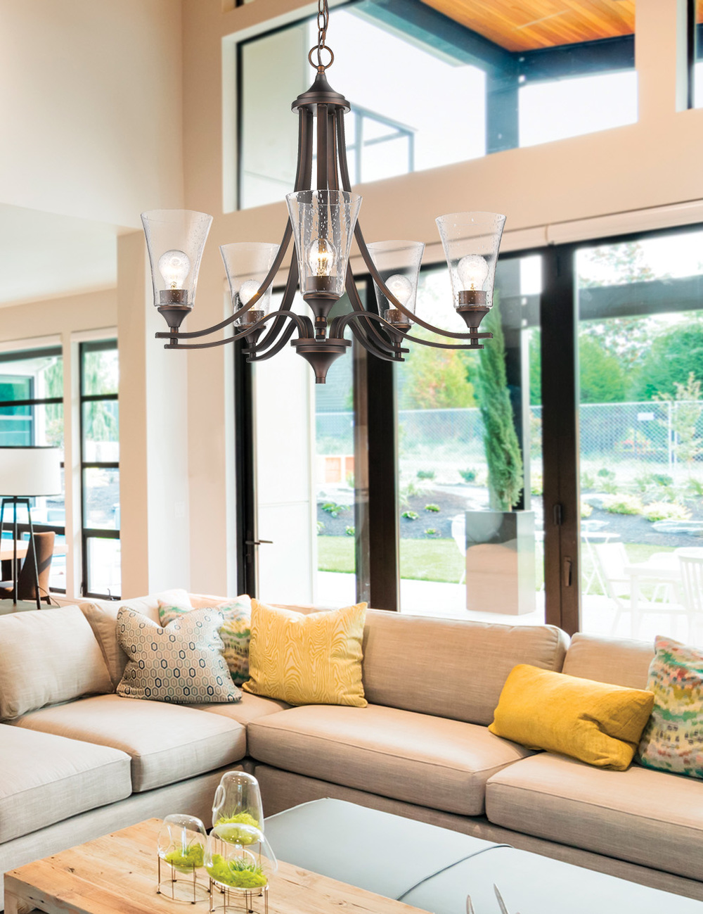 Five Light Chandelier by Millennium Lighting Furnitureland South