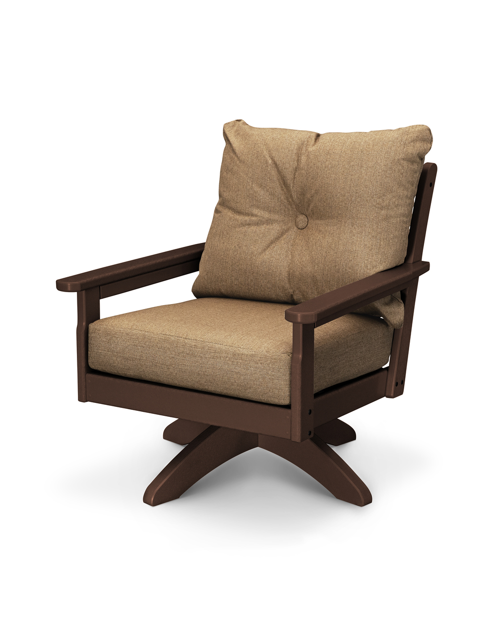 Vineyard Deep Seating Swivel Chair by Polywood Furnitureland South