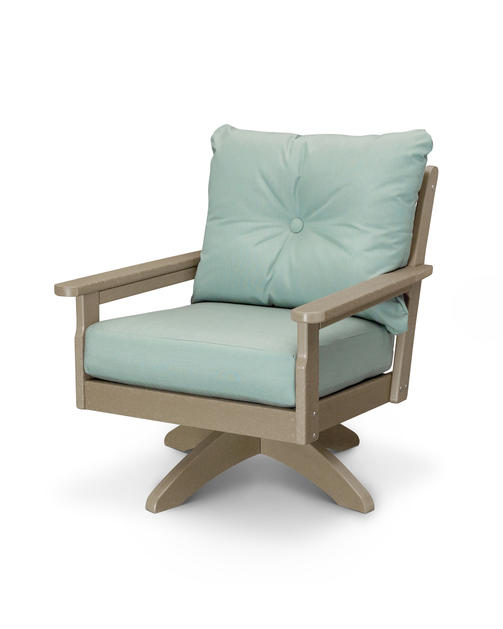 Vineyard Deep Seating Swivel Chair by Polywood Furnitureland South