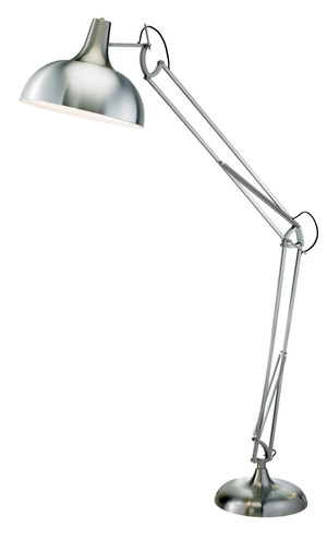 Adesso Atlas One Light Floor Lamp In Satin Steel By Furnitureland South The World S Largest Furniture Adesso Atlas One Light Floor Lamp In, Adesso Architect Floor Lamp