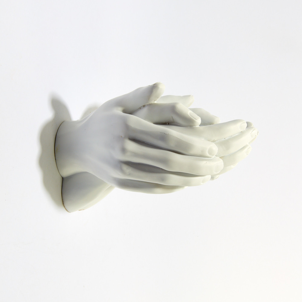 White Helping Hands Wall Mount by Interior Illusions Plus