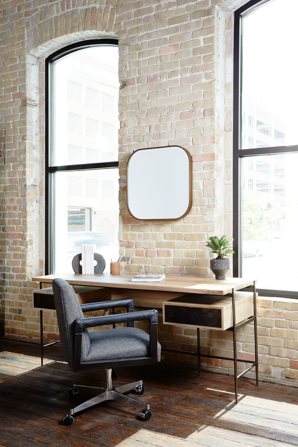 Bellvue Small Square Mirror by Four Hands Furnitureland South The