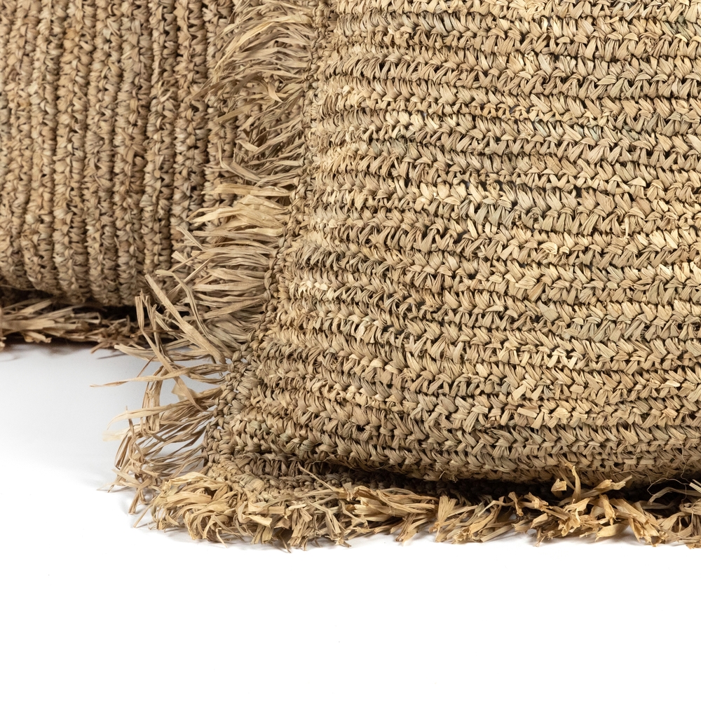 raffia floor cushion