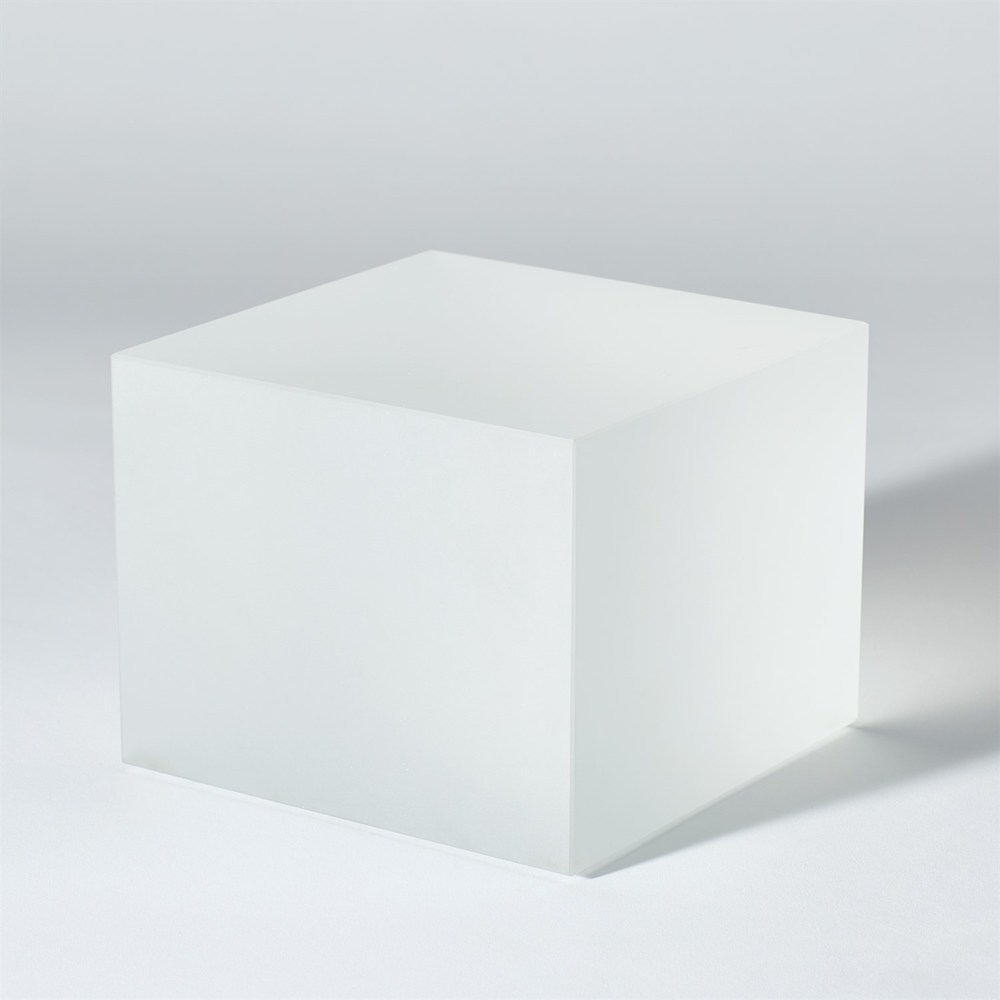 Frosted Crystal Cube Riser by Global Views | Furnitureland South | The ...