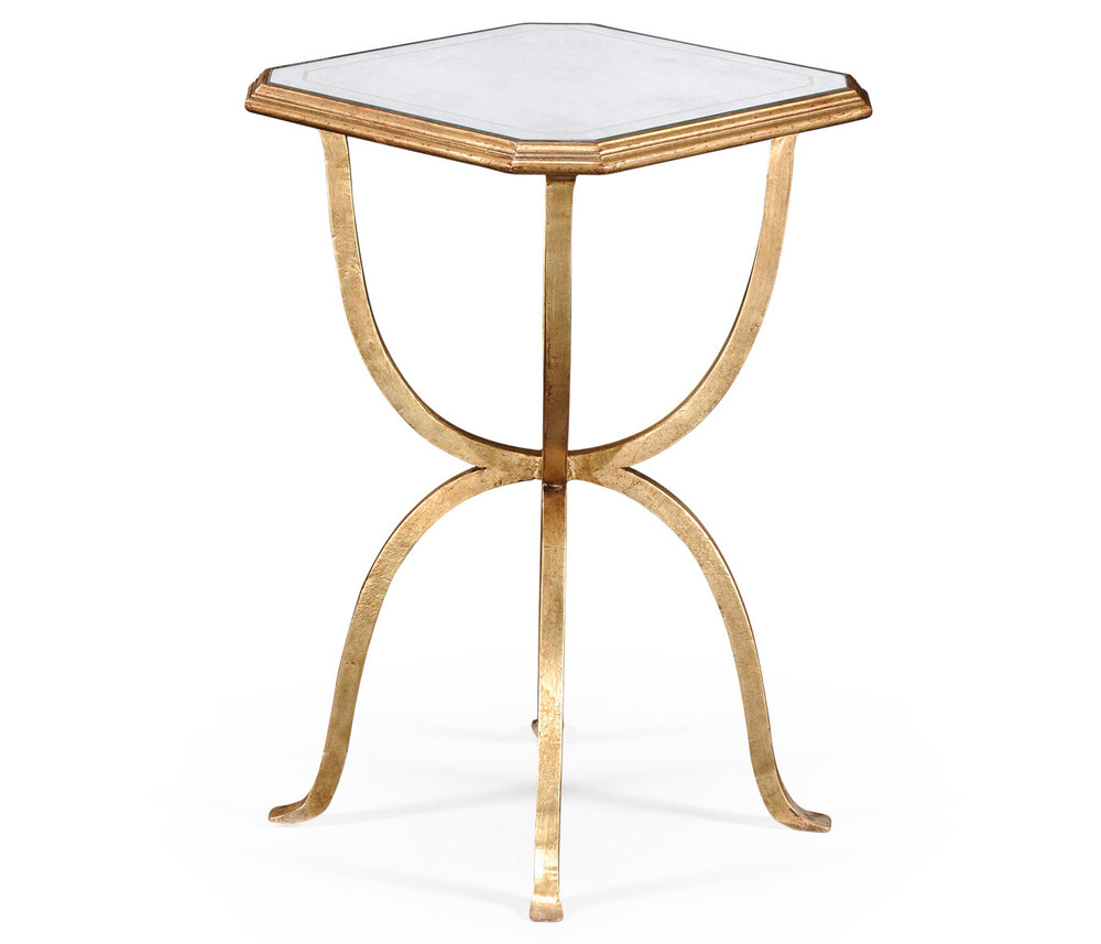 Gilded Iron Octagonal Side Table by Jonathan Charles Furnitureland South The World's Largest