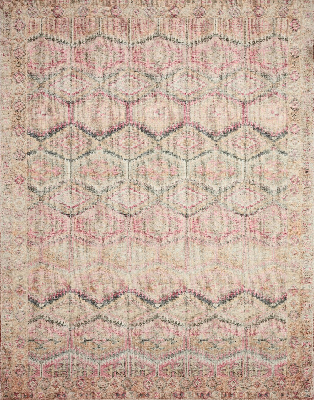 Layla Rug (Pink/Lagoon) by Loloi Rugs Furnitureland South The World's Largest Furniture Store