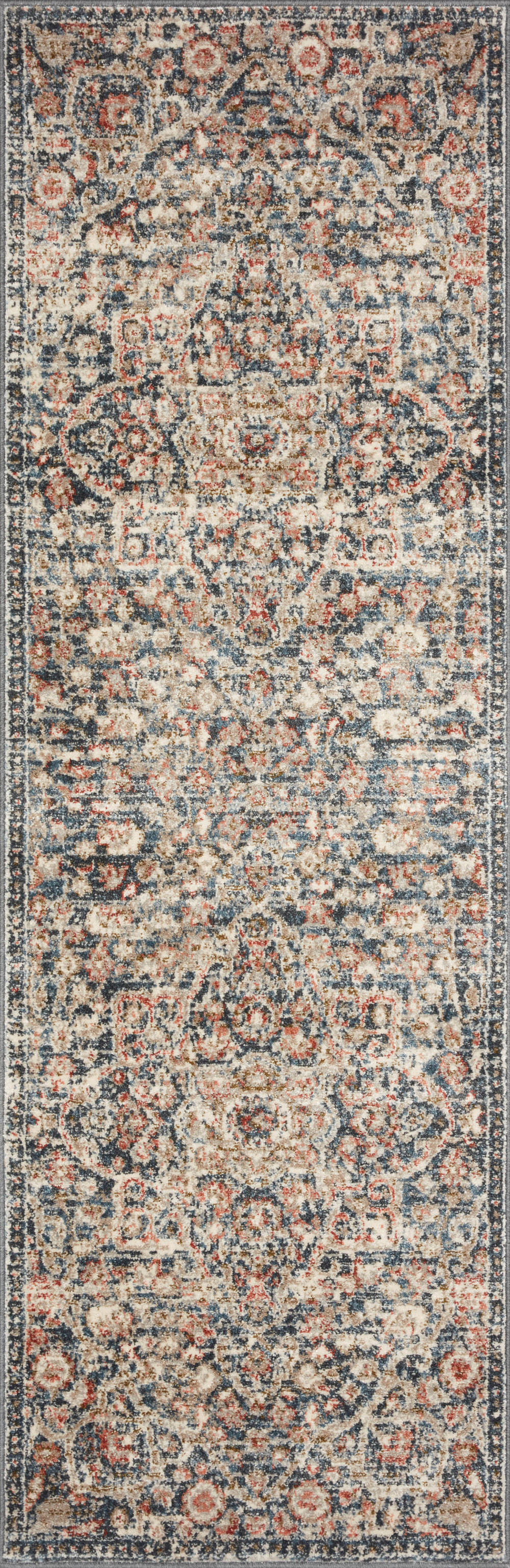 Saban Rug (Blue/Spice) by Loloi Rugs Furnitureland South The World