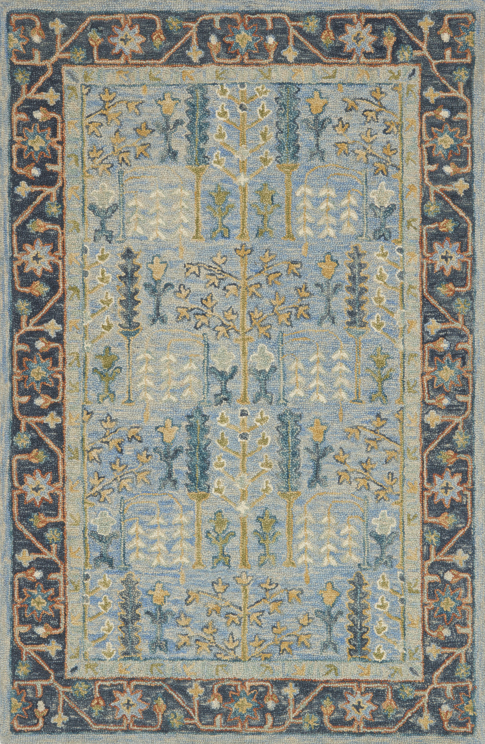 Victoria Rug (Light Blue/Dark Blue) by Loloi Rugs Furnitureland South