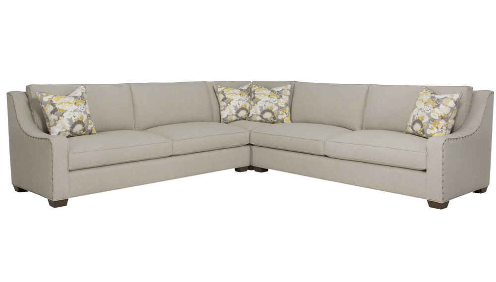 McGuire Sectional by Wesley Hall Furnitureland South The World's